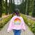 Retro Vintage Paint Palette Costume Artist Art Teacher Men Women Women's Sweatshirt Back Print Light Pink Retro Vintage Paint Palette Costume Artist Art Teacher Men Women Women's Sweatshirt Back Print Light Pink