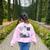 Science Teacher Halloween Skeleton Scientist Chemistry Women's Sweatshirt Back Print Light Pink Science Teacher Halloween Skeleton Scientist Chemistry Women's Sweatshirt Back Print Light Pink