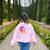 Sign Language Heart ASL For Deaf Teacher Women's Sweatshirt Back Print Light Pink Sign Language Heart ASL For Deaf Teacher Women's Sweatshirt Back Print Light Pink