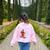 Slope Dude Algebra Geometry Middle School Math Teacher Women's Sweatshirt Back Print Light Pink