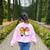 Student Teacher Coquette Bow Pencil Back To School First Day Women's Sweatshirt Back Print Light Pink Student Teacher Coquette Bow Pencil Back To School First Day Women's Sweatshirt Back Print Light Pink