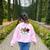 Teach Love Inspire Pre-k Teacher Apple Leopard Red Plain Women's Sweatshirt Back Print Light Pink