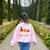 I Teach The Smartest Pumpkins The Patch Teacher Fall Season For Men Women Kids Women's Sweatshirt Back Print Light Pink