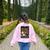 The Teacher Ghost Book Reading Books Lover Halloween Women's Sweatshirt Back Print Light Pink The Teacher Ghost Book Reading Books Lover Halloween Women's Sweatshirt Back Print Light Pink