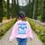 Teacher Shark Do Your Work Women's Sweatshirt Back Print Light Pink