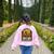 Teacher All Teachers Love Brains Halloween Women's Sweatshirt Back Print Light Pink