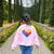 Teaching Is a Work Of Heart Tie Dye Hippie For Teacher For Men Women Girls Kids Women's Sweatshirt Back Print Light Pink Teaching Is a Work Of Heart Tie Dye Hippie For Teacher For Men Women Girls Kids Women's Sweatshirt Back Print Light Pink