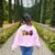 TOD Itinerant Teacher Of The Deaf Halloween ASL Interpreters Women's Sweatshirt Back Print Light Pink TOD Itinerant Teacher Of The Deaf Halloween ASL Interpreters Women's Sweatshirt Back Print Light Pink