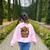 Trick Or Tray Halloween Cafeteria Teacher School Women's Sweatshirt Back Print Light Pink Trick Or Tray Halloween Cafeteria Teacher School Women's Sweatshirt Back Print Light Pink