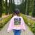 Van Go Vanlife Accessories Artist Art Teacher Women's Sweatshirt Back Print Light Pink Van Go Vanlife Accessories Artist Art Teacher Women's Sweatshirt Back Print Light Pink