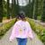 Wait What English Teacher Grammar Police Grammarian Women's Sweatshirt Back Print Light Pink