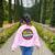 Wonder Teacher Super Woman Power Superhero Back To School Women's Sweatshirt Back Print Light Pink