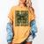 2nd Grade Teacher Student Camo Bow Back To School Women's Comfort Colors T-Shirt Mustard