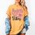 4th Fourth Grade Vibes Back To School Coquette Teacher Girl Women's Comfort Colors T-Shirt Mustard