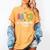 4th Grade Rocks ABCD Back To School Rock Teachers Women's Comfort Colors T-Shirt Mustard