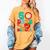 50 Days Of School Teacher Happy 50th Day Of School Kids Women's Comfort Colors T-Shirt Mustard