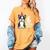 6 Years Old Birthday Boston Terrier Dog Lover 6th Party Kid Women's Comfort Colors T-Shirt Mustard