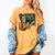67 Teacher Halloween Skeleton Women's Comfort Colors T-Shirt Mustard
