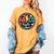 ABCD The Teacher Tour Back To School First Day Of School Women's Comfort Colors T-Shirt Mustard