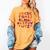 ABCs Learning Kindergarten Teacher Halloween Alphabet Women's Comfort Colors T-Shirt Mustard