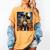 Aesthetic Halloween Boston Terrier Dog Witch Pumpkin For Men Women Kids Women's Comfort Colors T-Shirt Mustard