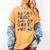 Alphabet Animals ABCs Zoo Kids Boys Girls Teacher Women's Comfort Colors T-Shirt Mustard