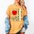 American Flag Camouflage Teacher Patriotic 4th Of July Women's Comfort Colors T-Shirt Mustard