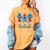 All American Teacher Pencil Coquette Bow USA Flag Teachers Women's Comfort Colors T-Shirt Mustard All American Teacher Pencil Coquette Bow USA Flag Teachers Women's Comfort Colors T-Shirt Mustard