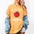 A Is For Apple Toddler Kindergarten Preschool Teacher Women's Comfort Colors T-Shirt Mustard