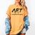 Art Teacher Women's Comfort Colors T-Shirt Mustard Art Teacher Women's Comfort Colors T-Shirt Mustard
