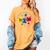 Autism Awareness Shirt Periodic Puzzle Science Teacher Men Women Kids Women's Comfort Colors T-Shirt Mustard