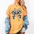 Back To School Hello Fifth Grade Teacher Coquette Pencil Bow Women's Comfort Colors T-Shirt Mustard