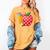 Back To School Pencil And Apple Teacher Student Women's Comfort Colors T-Shirt Mustard