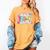 Back To School Pre-K Preppy Teacher Girl Women's Comfort Colors T-Shirt Mustard