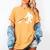 Bigfoot Walking With Bull Terrier Dog Women's Comfort Colors T-Shirt Mustard