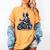 Biker Boston Terrier Dog Riding Motorbike Women's Comfort Colors T-Shirt Mustard