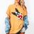 Boston Terrier Bostie Dog Kids Women Girls Women's Comfort Colors T-Shirt Mustard