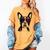Boston Terrier Dog 4th July America USA Flag Men Women Kids Women's Comfort Colors T-Shirt Mustard