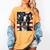 Boston Terrier Dog American Flag 4th Of July Patriotic Puppy Women's Comfort Colors T-Shirt Mustard