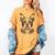 Boston Terrier Dog Bostie Nature Memorial Idea Men Women Women's Comfort Colors T-Shirt Mustard