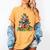 Boston Terrier Dog Christmas Tree Lights Xmas Pajama For Men Women Kids Women's Comfort Colors T-Shirt Mustard