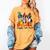 Boston Terrier Dog Lover Fall Ya'Ll Halloween Costume Men Women Women's Comfort Colors T-Shirt Mustard