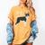 Boston Terrier Dog Mom Woman Women Women's Comfort Colors T-Shirt Mustard