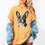 Boston Terrier Dog Motif Pet Illustration Boston Terrier For Men Women Kids Women's Comfort Colors T-Shirt Mustard