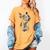 Boston Terrier Dog Graphic Pet Art Boston Terrier For Men Women Kids Women's Comfort Colors T-Shirt Mustard