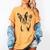 Boston Terrier Dog Raising Paw Idea Men Women Women's Comfort Colors T-Shirt Mustard