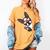 Boston Terrier Dog From Side Boston Bull Women's Comfort Colors T-Shirt Mustard