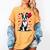Boston Terrier Dog Valentine's Day Dog Owner Valentine Women's Comfort Colors T-Shirt Mustard