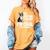 Boston Terrier Dog Women's Comfort Colors T-Shirt Mustard