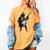Boston Terrier Guitar Women's Comfort Colors T-Shirt Mustard